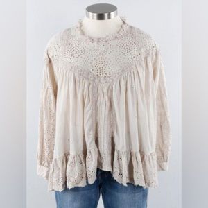 NEW WITH TAGS Magnolia Pearl Eyelet Iruka Blouse